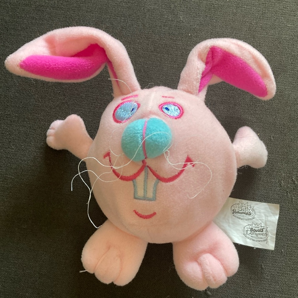 Vintage Plush Bean Bag Silly Slammers Bounce #130 Bunny